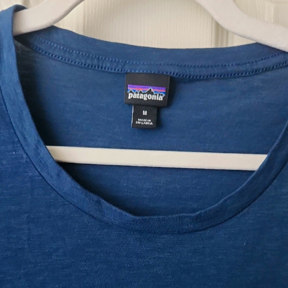 Patagonia Deep Blue Crew Neck Tee